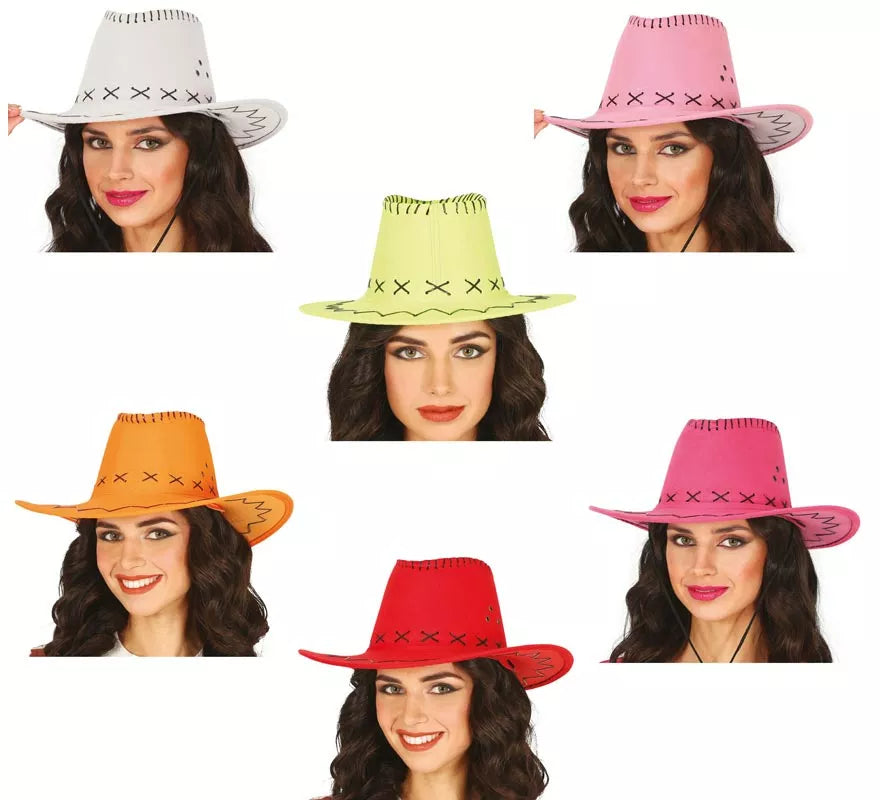 Translation missing: de.Sombrero Vaquero Similpiel en varios colores adulto