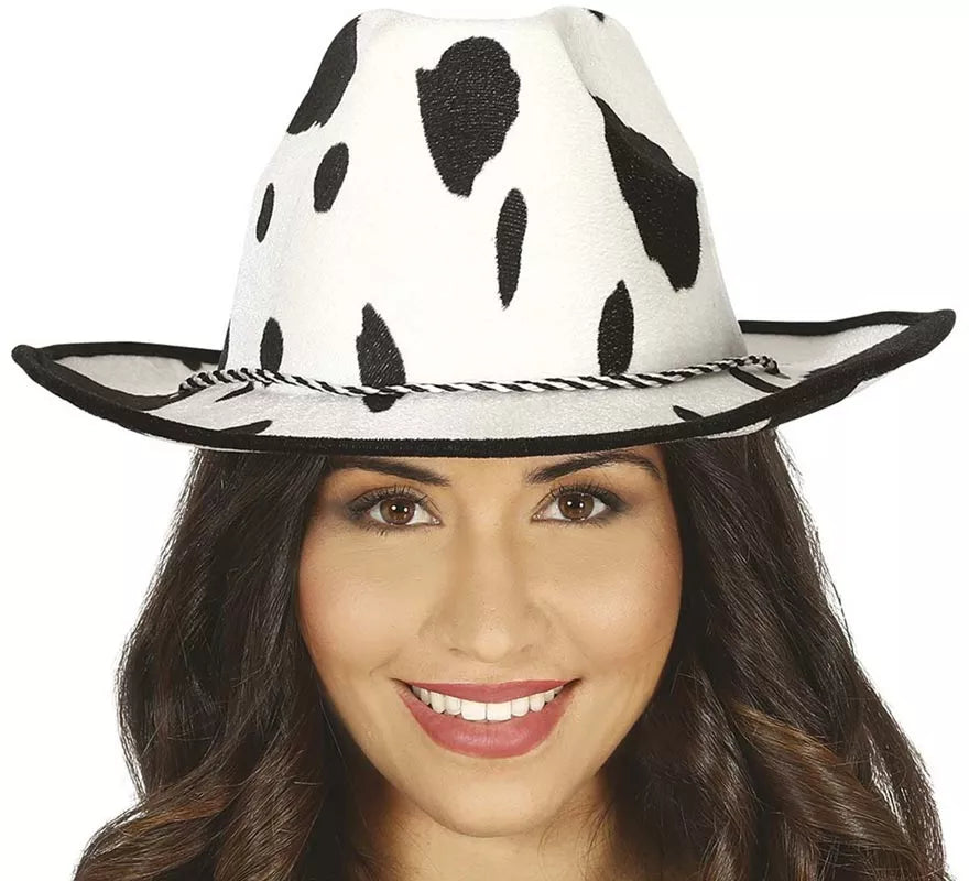 Translation missing: de.Sombrero vaquero terciopelo estampado Vaca