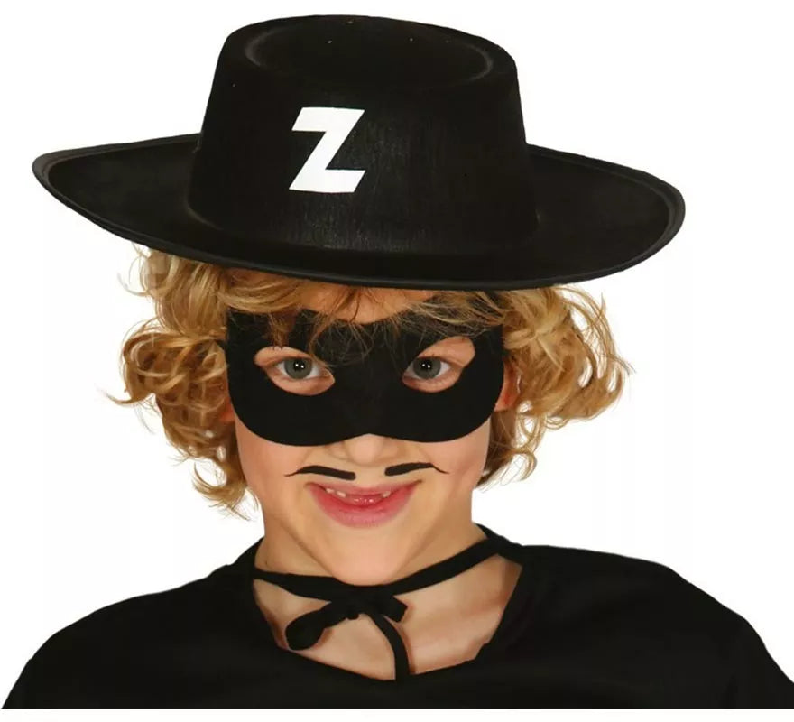 Sombrero Zorro fieltro infantil