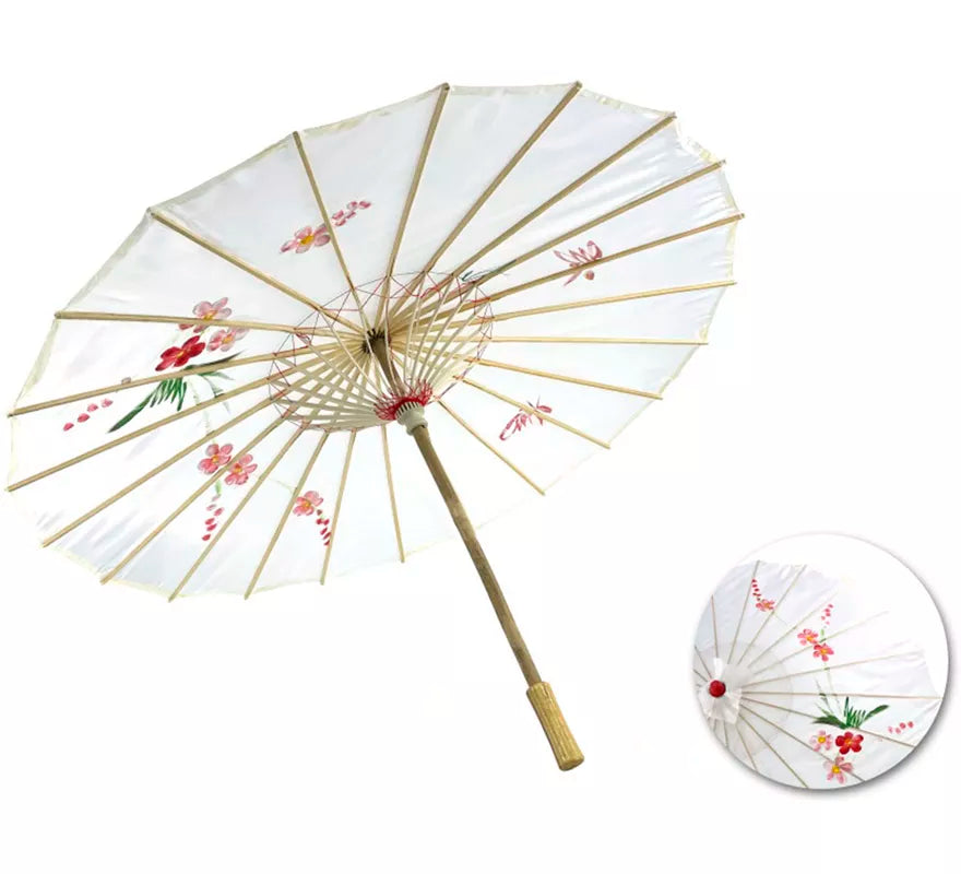 Sombrilla China de Flores de 85x52 cm en varios colores