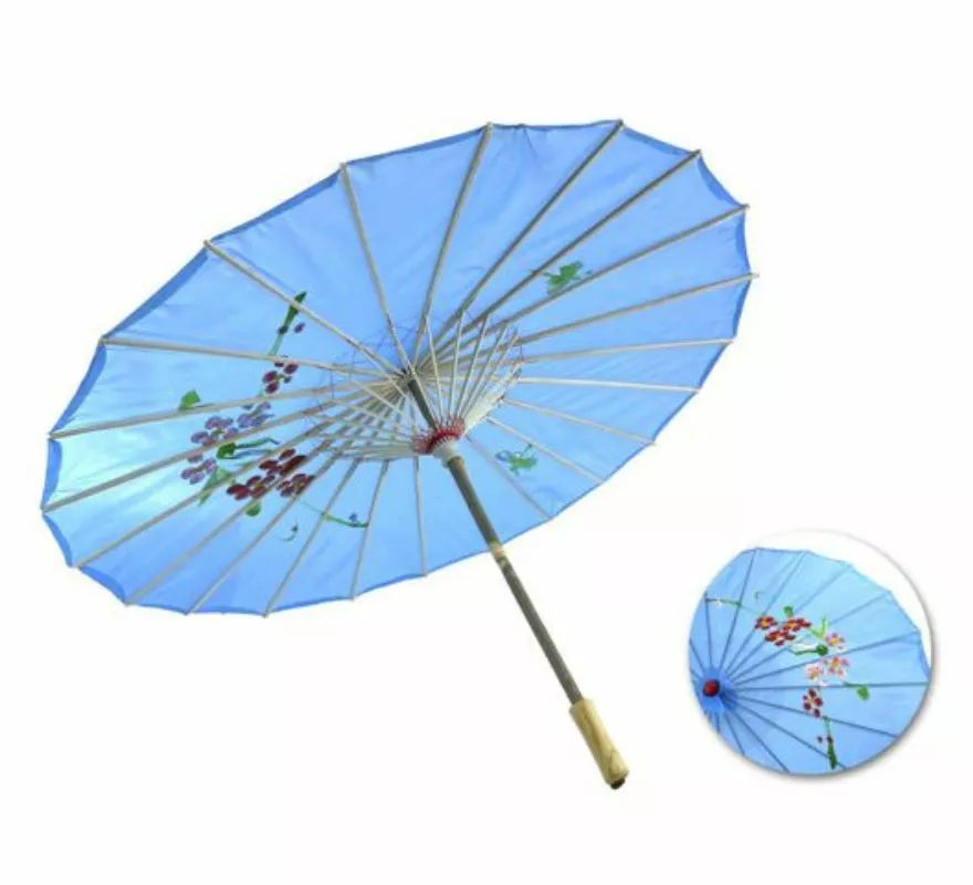 Sombrilla China de Flores de 85x52 cm en varios colores