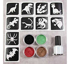 Sparkling Powder oder Dino Brilliant Powders 4x5 ml + Fix Gel