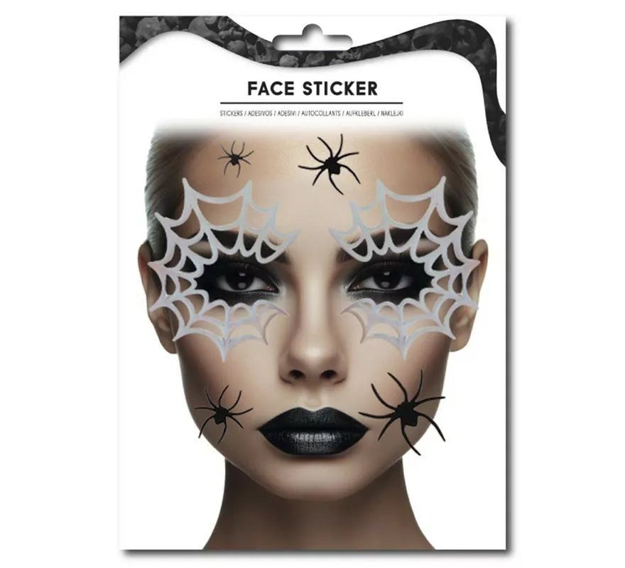 Translation missing: de.Sticker Facial Fashion Araña y Telaraña