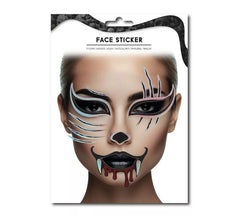 Bloody Feline Fashion Gesichtsaufkleber