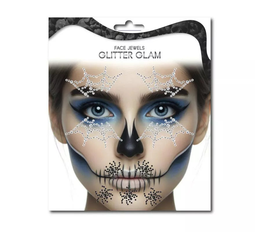 Translation missing: de.Sticker Fashion gemas faciales telaraña