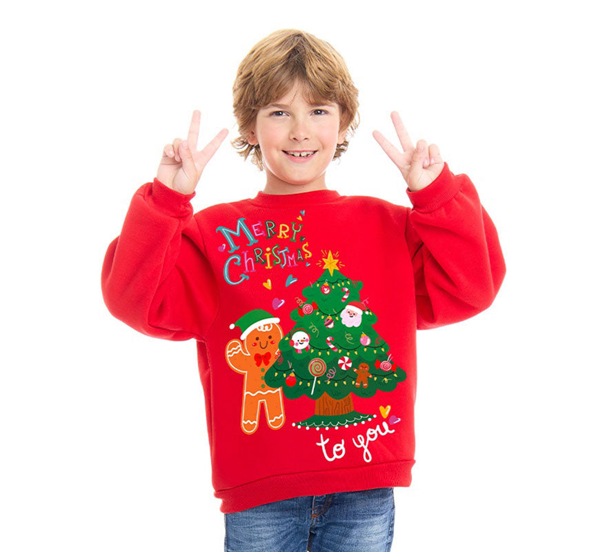 Translation missing: de.Sudadera Merry Christmas para niños