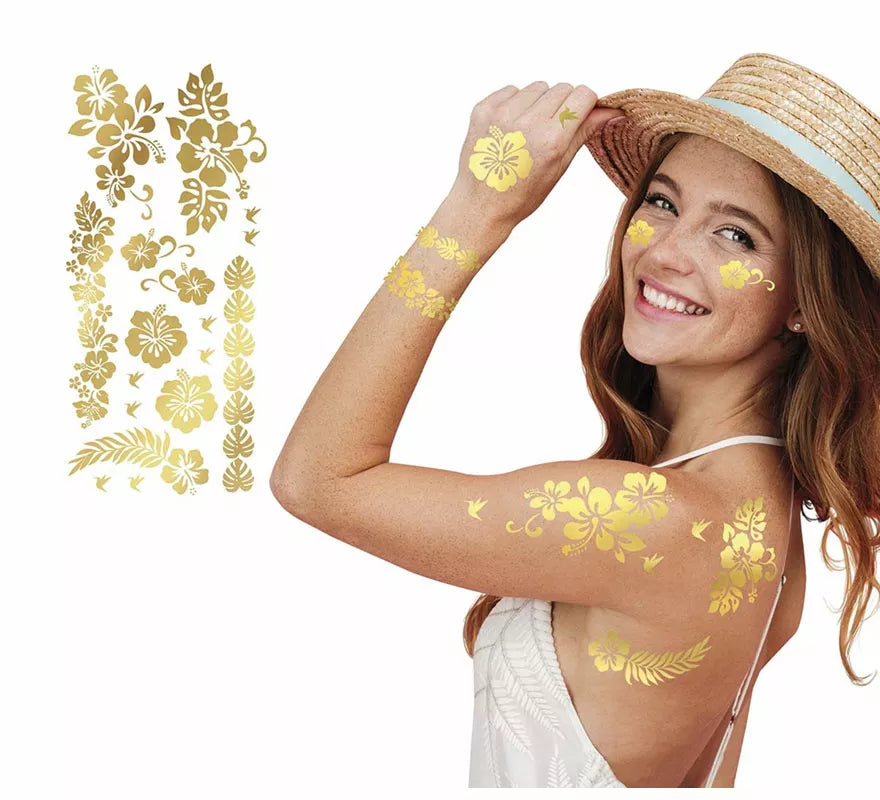 Tattoo Oro de Flores