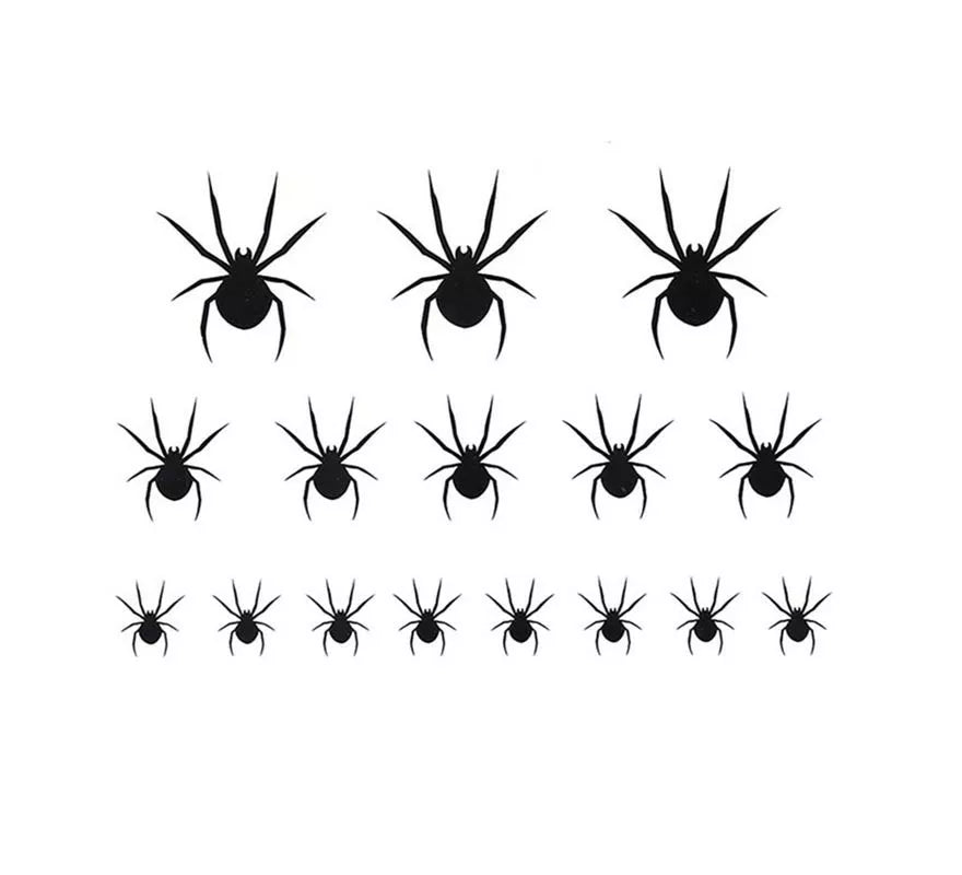 Translation missing: de.Tatuaje de 16 Arañas negras