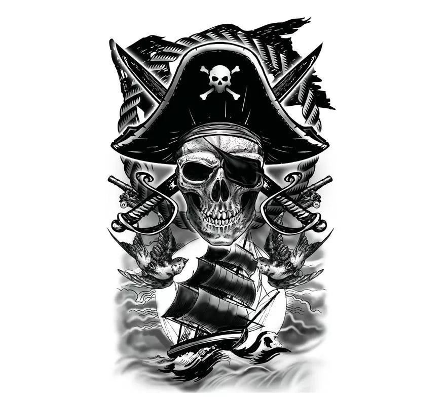 Translation missing: de.Tatuaje de Calavera Pirata