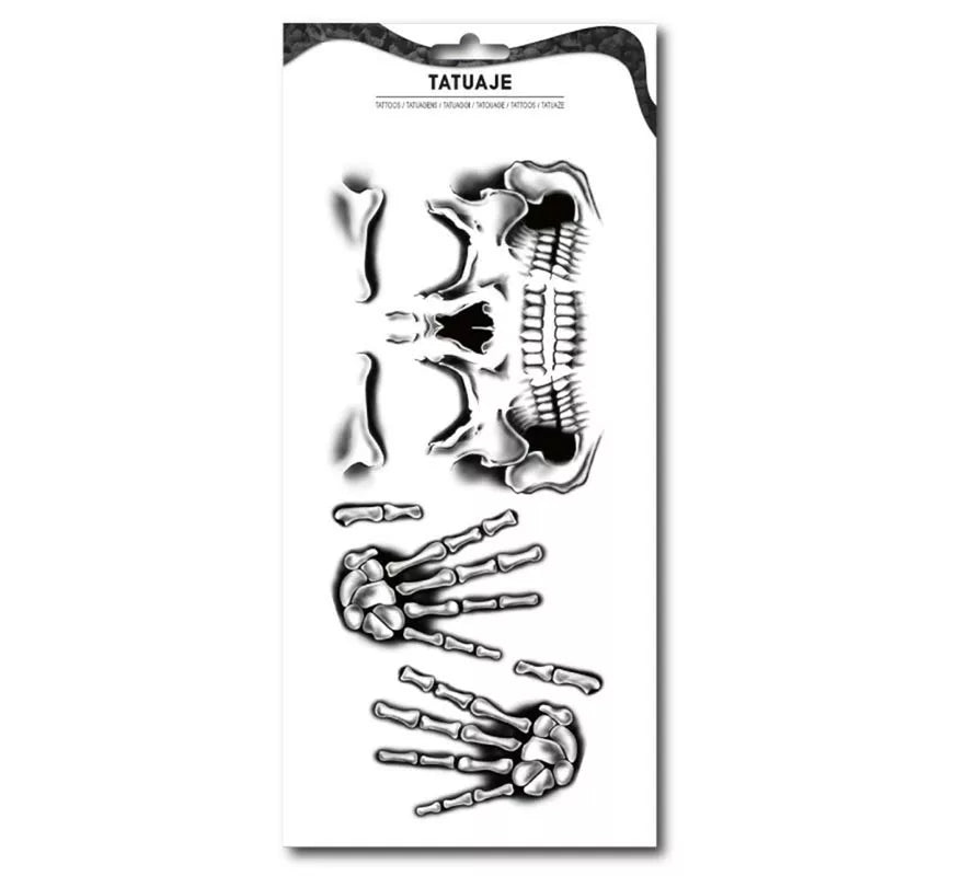 Translation missing: de.Tatuaje Esqueleto rostro y manos