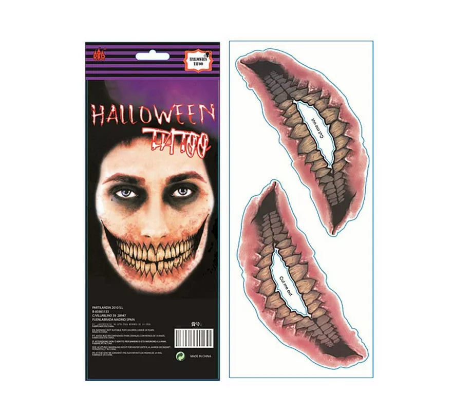 Translation missing: de.Tatuaje Halloween de Boca tenebrosa