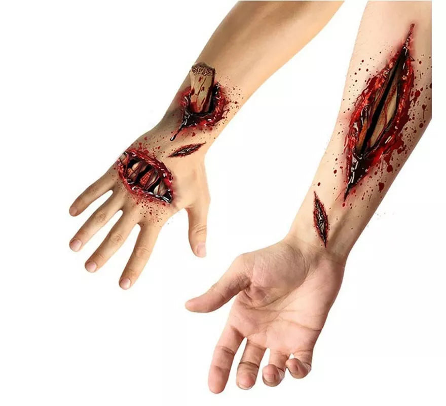 Tatuajes Adhesivos de Herida Abierta