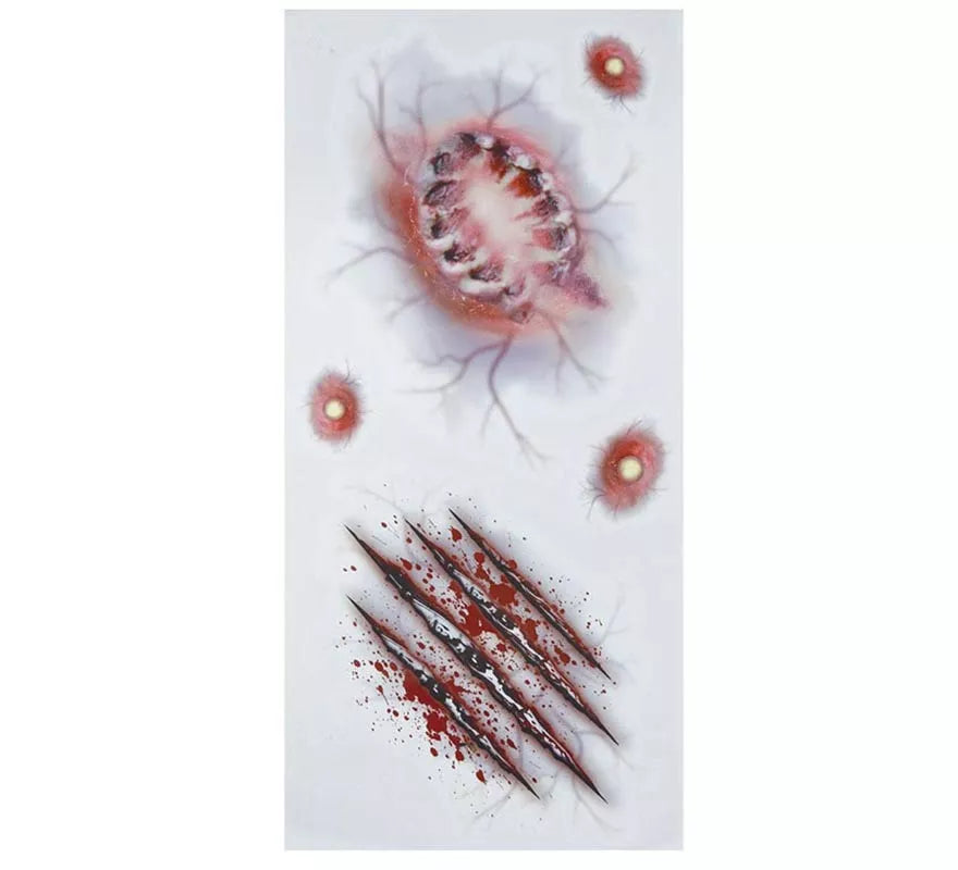 Translation missing: de.Tatuajes Adhesivos de Heridas Mordisco