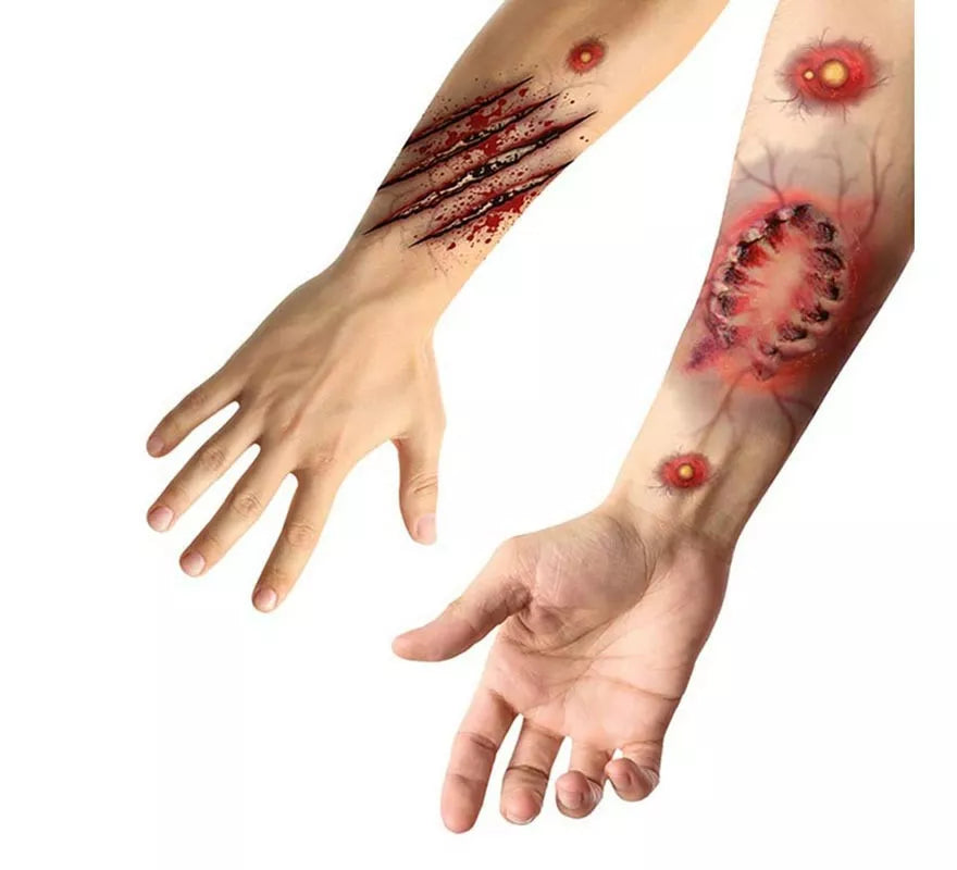 Translation missing: de.Tatuajes Adhesivos de Heridas Mordisco
