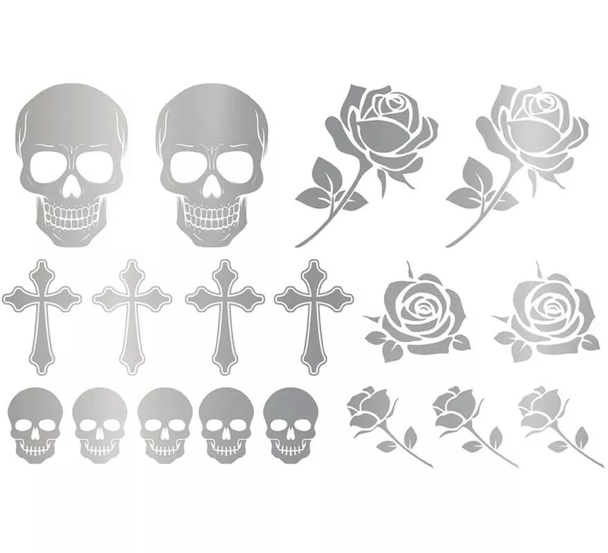 Translation missing: de.Tatuajes Góticos en plateado