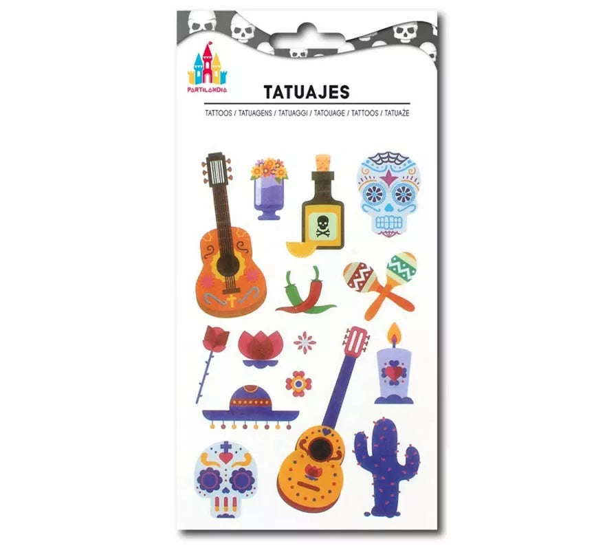 Translation missing: de.Tatuajes Halloween Día de los Muertos en modelos surtidos