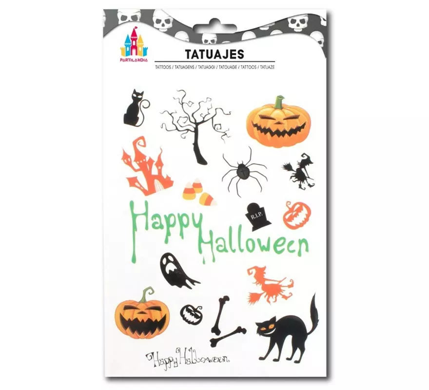 Translation missing: de.Tatuajes Happy Halloween en modelos surtidos