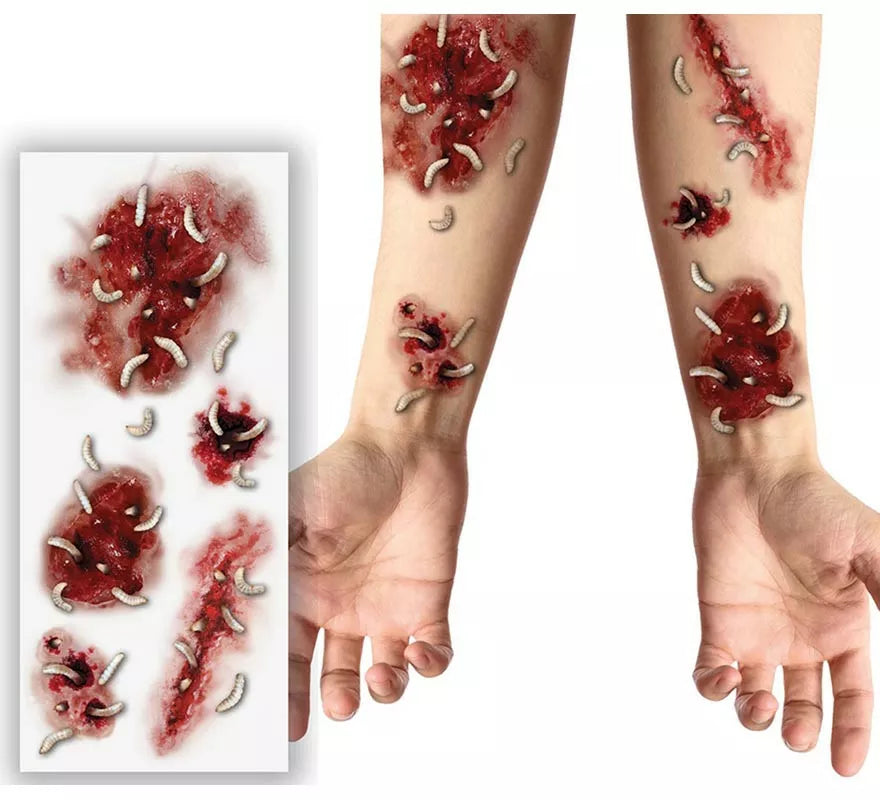 Translation missing: de.Tatuajes Heridas con Gusanos