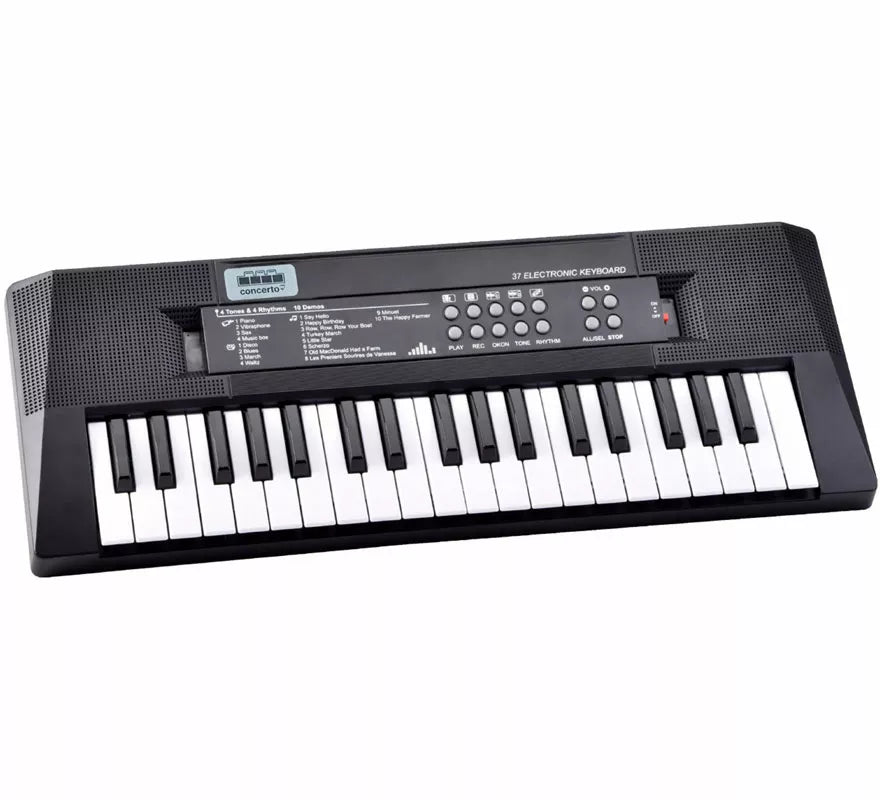 Translation missing: de.Teclado Electrónico 37 Teclas negro con Micrófono