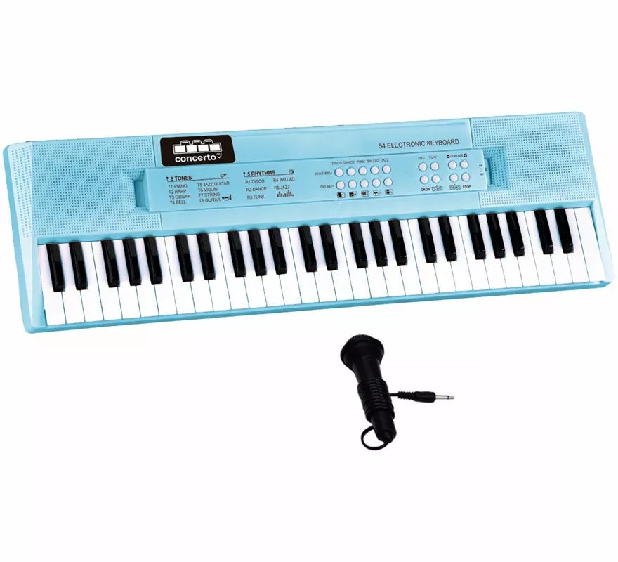 Translation missing: de.Teclado Electrónico azul de 54 Teclas