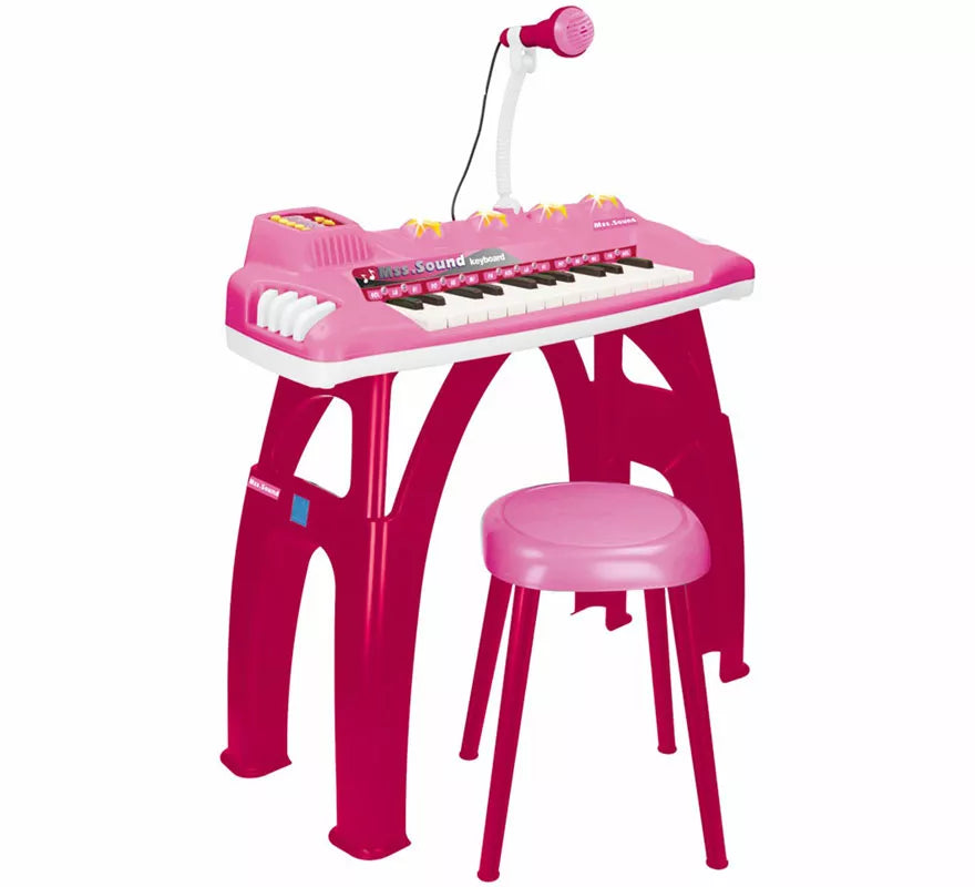 Translation missing: de.Teclado Electrónico electrónico de 25 Teclas, con Luces rosa para niña