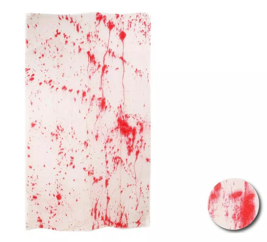 Translation missing: de.Tela blanca con Sangre falsa decorativa de 1x1,65 m