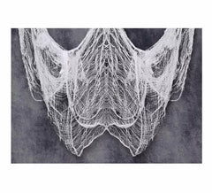 Weißer Dekorationsstoff 200X500 cm