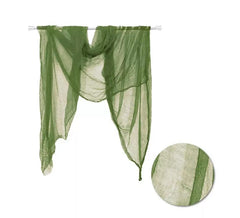 75x300 cm grüner Stoff