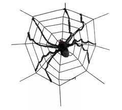 Spinnennetz mit Riesenspinne 180X180 cm