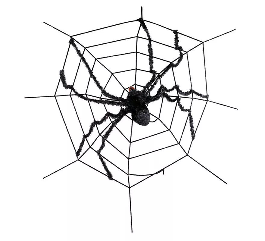 Translation missing: de.Telaraña con Araña Gigante de 180X180 cm