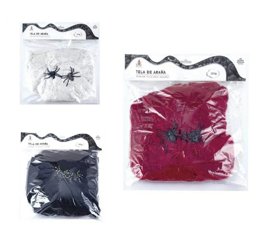 Translation missing: de.Telaraña con arañas de 300 g en varios colores