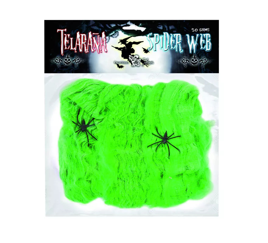 Translation missing: de.Telaraña de 20 gr con 2 Arañas de colores surtidos