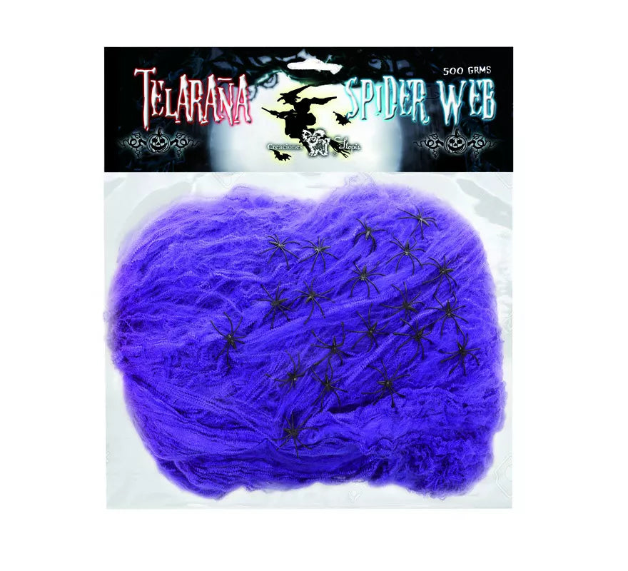 Translation missing: de.Telaraña de 500 gr con 20 Arañas de colores surtidos