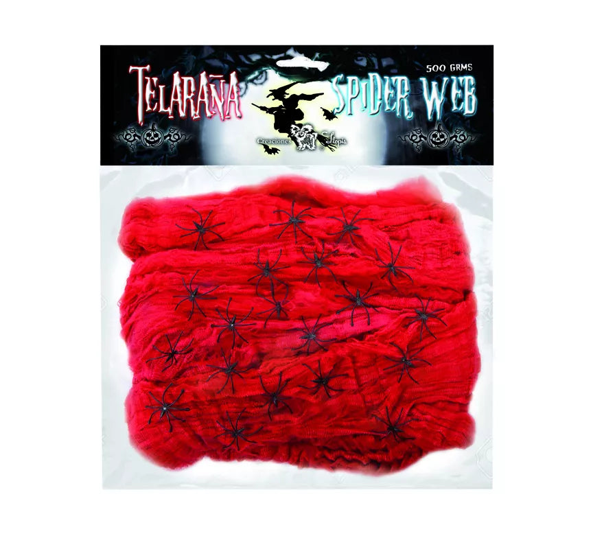 Translation missing: de.Telaraña de 500 gr con 20 Arañas de colores surtidos