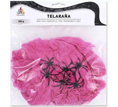 100 g fuchsiafarbenes Spinnennetz.