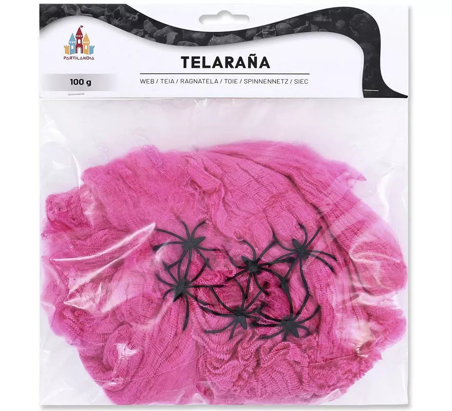 Translation missing: de.Telaraña fucsia de 100 gr