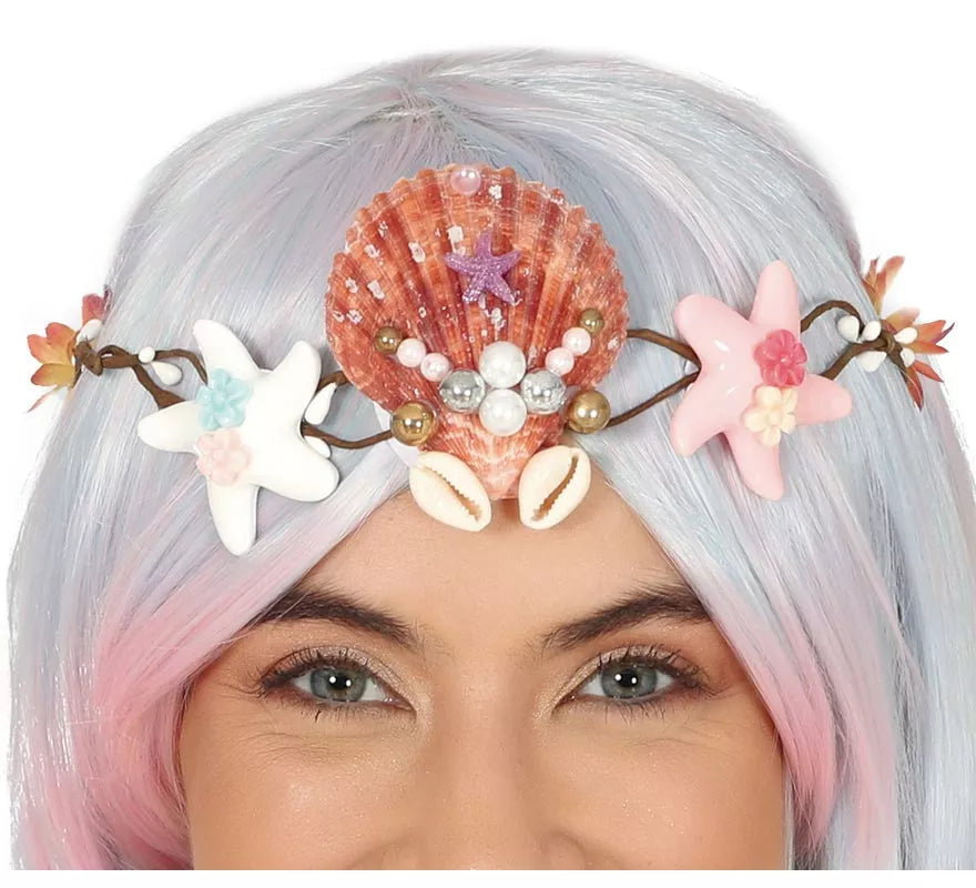 Translation missing: de.Tiara de Conchas y Estrellas Marinas