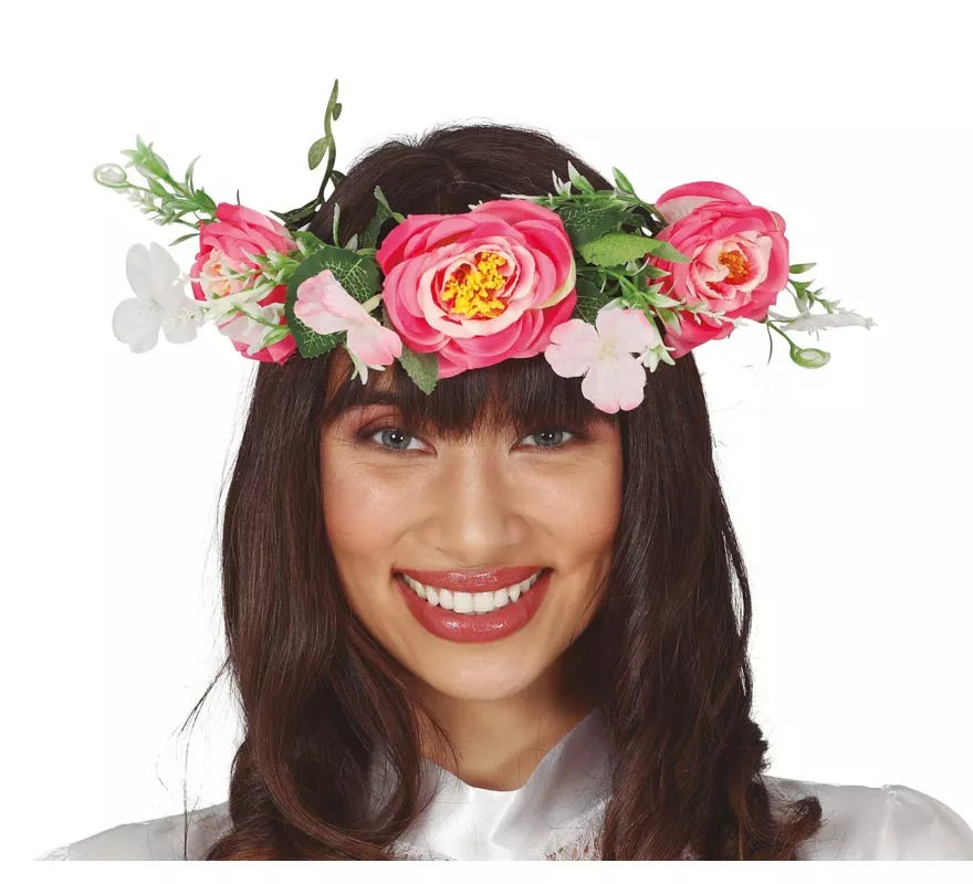 Translation missing: de.Tiara de Flores Rosadas