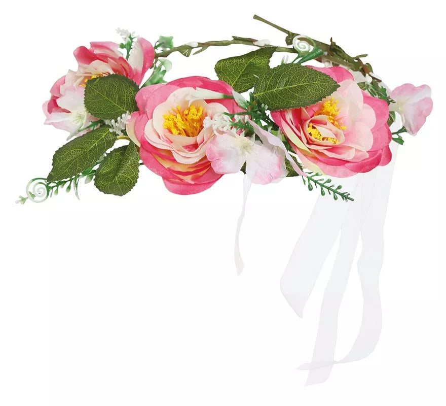 Translation missing: de.Tiara de Flores Rosadas