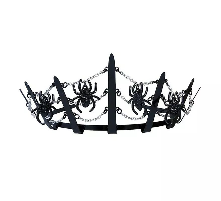Translation missing: de.Tiara Metálica de Arañas negras