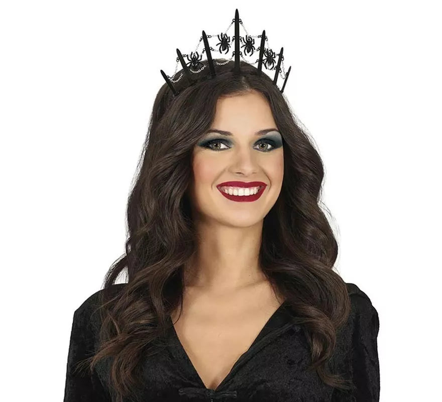 Translation missing: de.Tiara Metálica de Arañas negras
