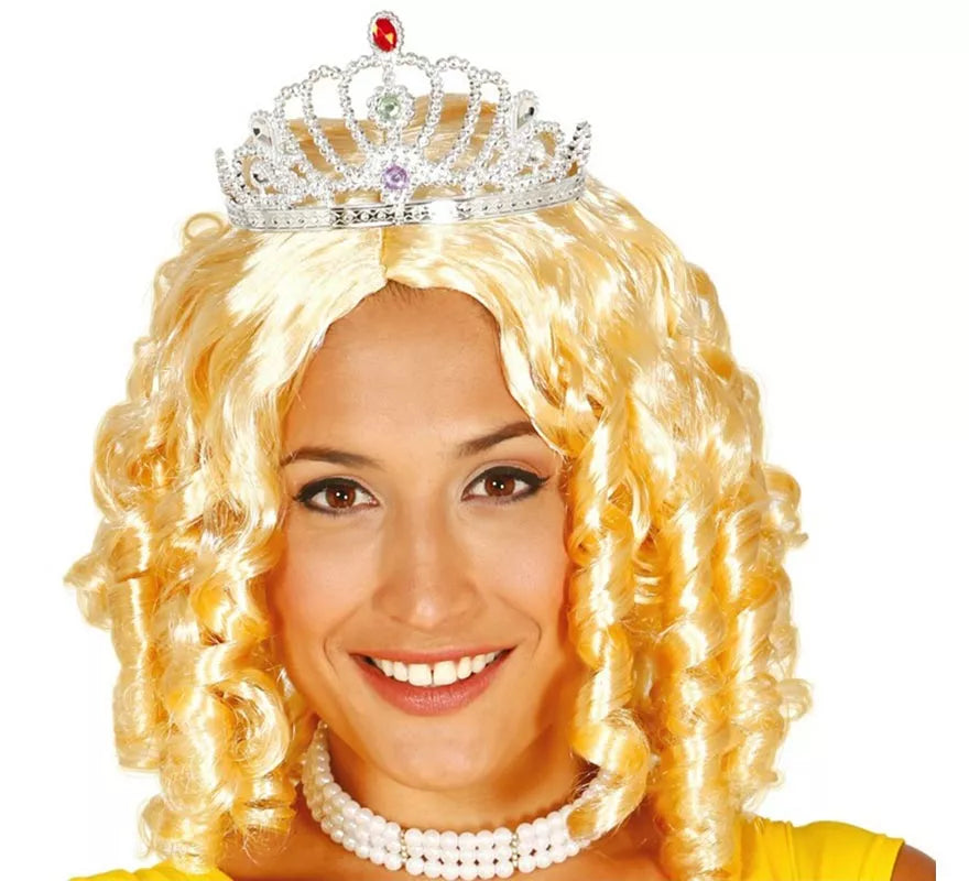 Tiara o Diadema de Princesa de color plata