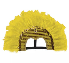 Federkopfschmuck in verschiedenen Farben