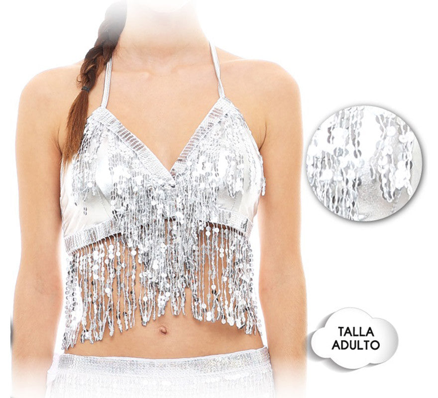 Translation missing: de.Top Lentejuelas Flecos talla única para mujer en varios colores para mujer