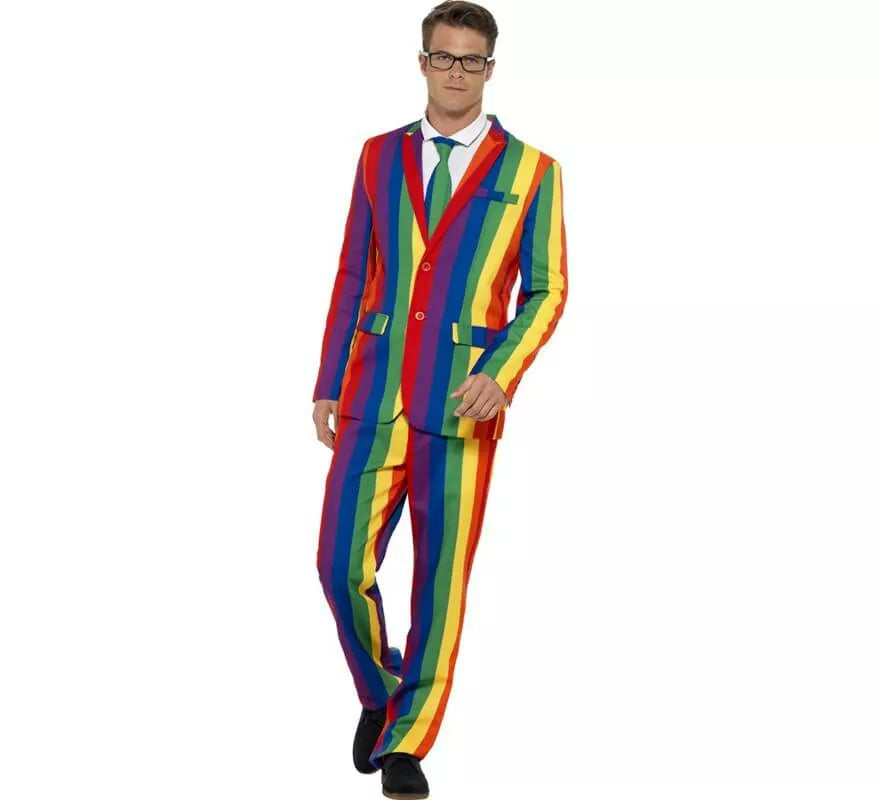 Translation missing: de.Traje Divertido Arco Iris para hombre