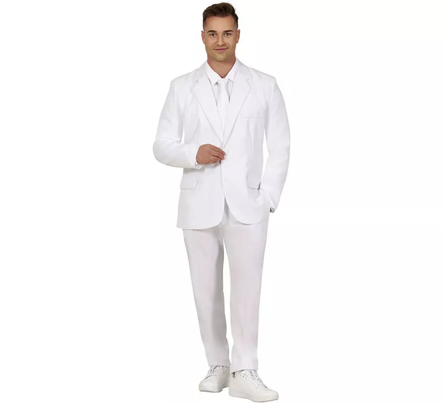 Translation missing: de.Traje Divertido blanco elegante para hombre