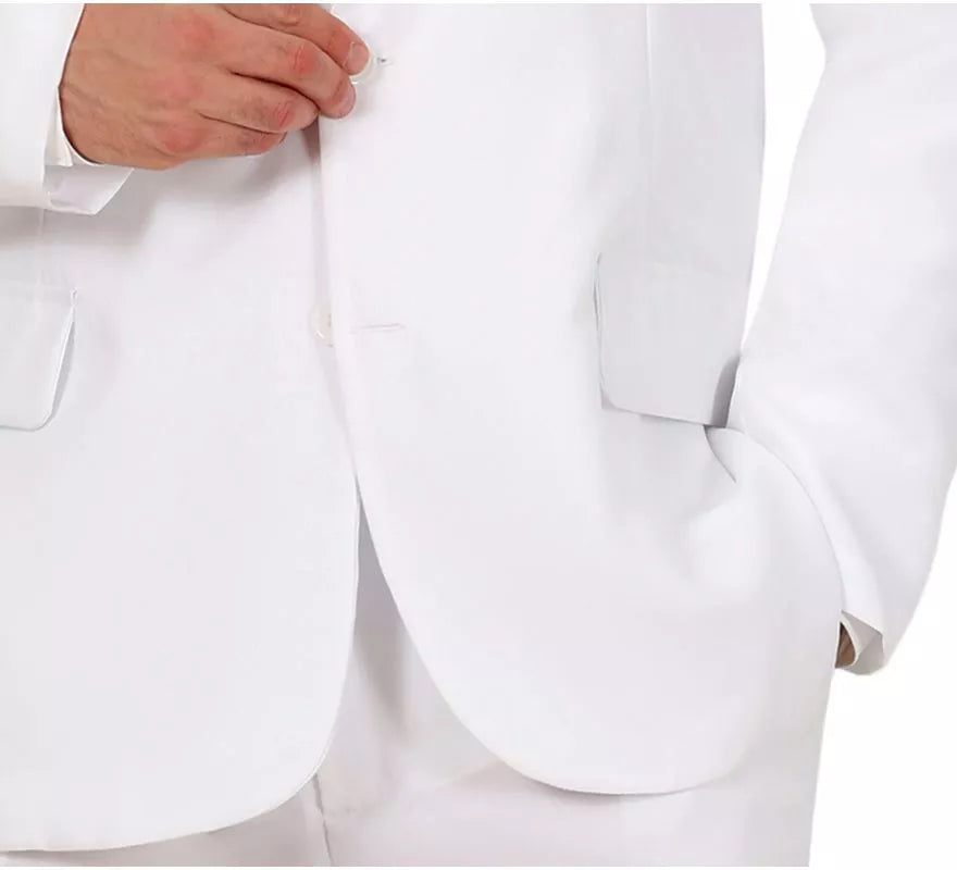 Translation missing: de.Traje Divertido blanco elegante para hombre