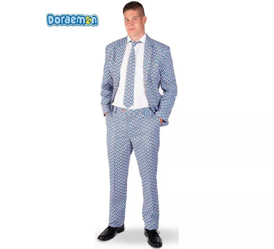 Translation missing: de.Traje Divertido de Doraemon azul para hombre