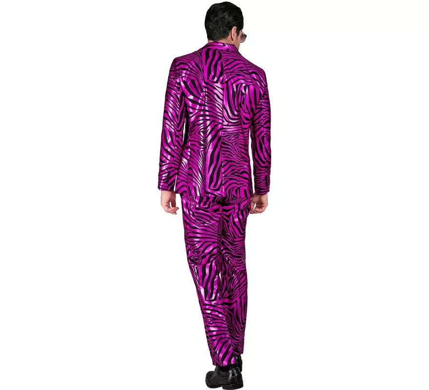 Translation missing: de.Traje Divertido de Fiesta animal print púrpura para hombre