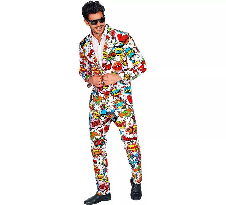 Translation missing: de.Traje Divertido de los años 60 Arte Pop para hombre